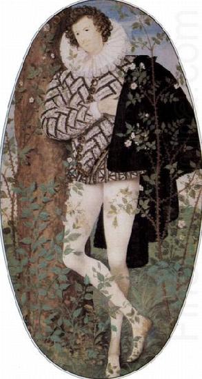 Nicholas Hilliard Young Man Among Roses china oil painting image